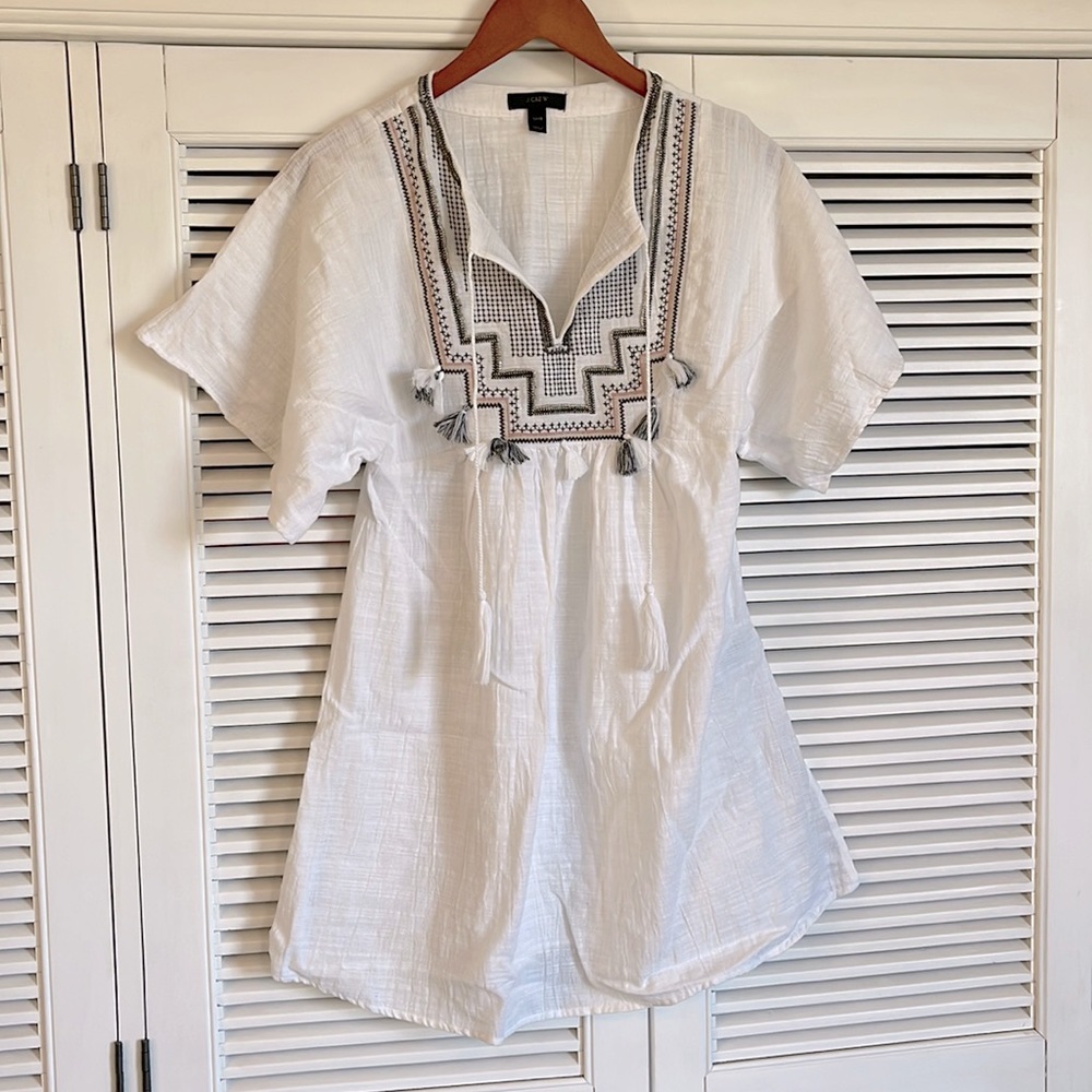 J.Crew Beaded Tunic Cover Up